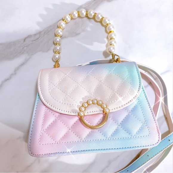 (SALE) Mermaid Colorful Pearl Handbag Crossbody Bag - Picture 2 of 14